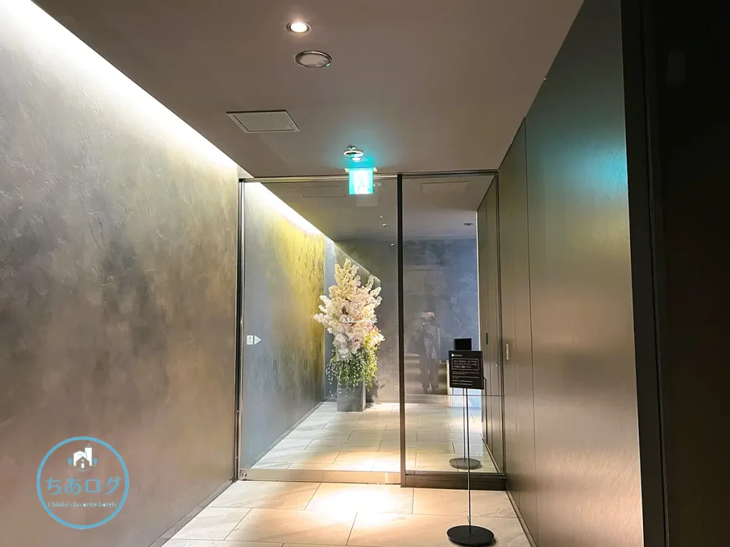 三井ガーデンホテル名古屋プレミア　宿泊者専用エリアへのドア