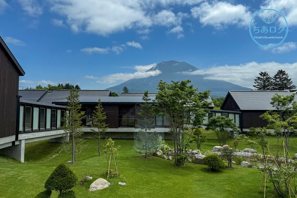 楽 水山　ラウンジから見た羊蹄山