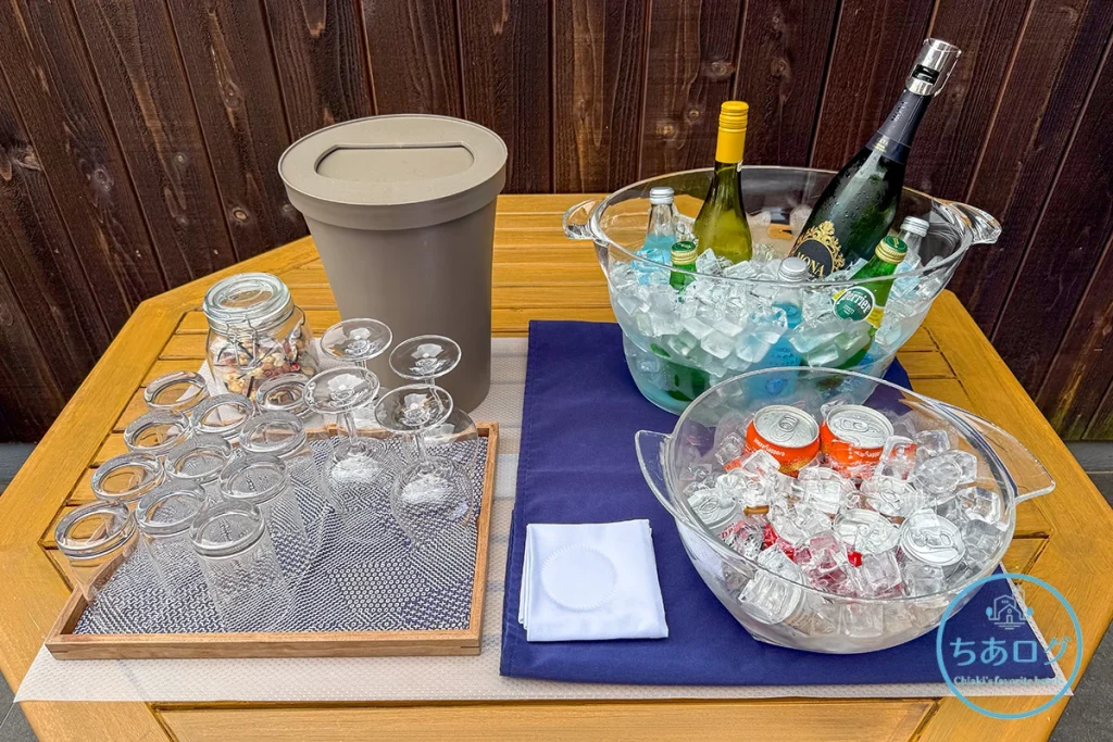 楽水山　テラスラウンジの飲み物