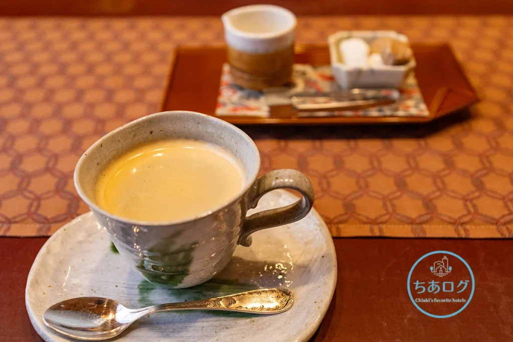 坐漁荘 朝食 コーヒー