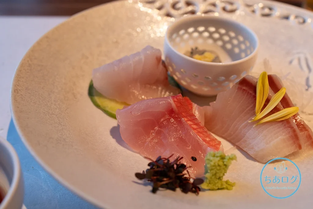 亀の井ホテル伊豆高原　夕食　お造り