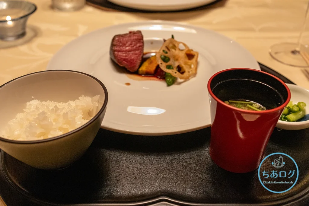 高原のホテルラパン　夕食