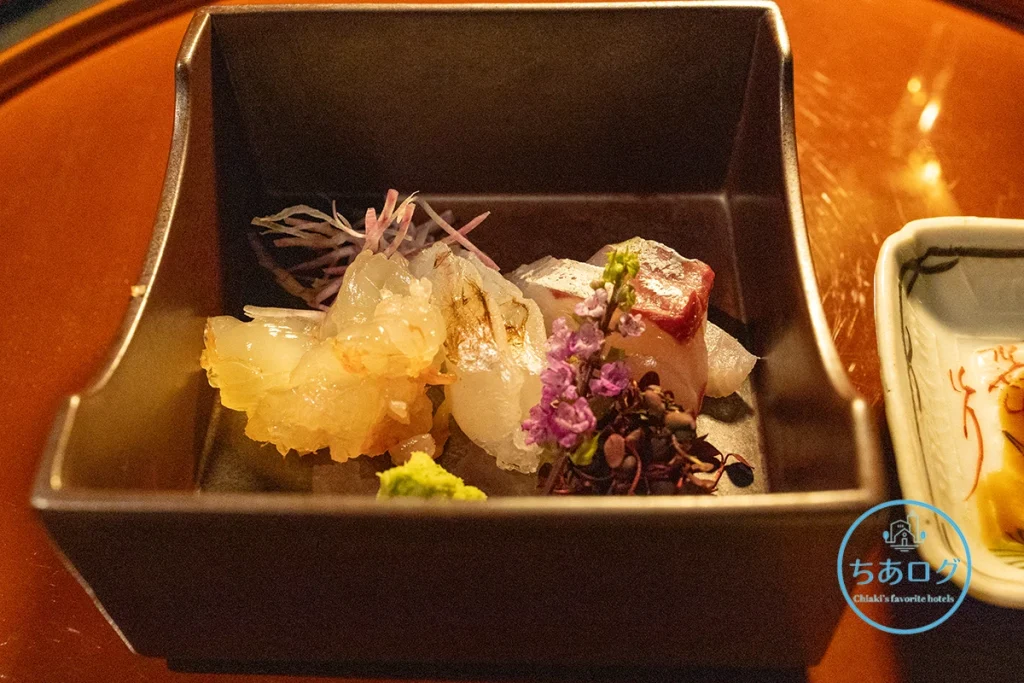 BOSCAGE Kariyaの夕食 お造り