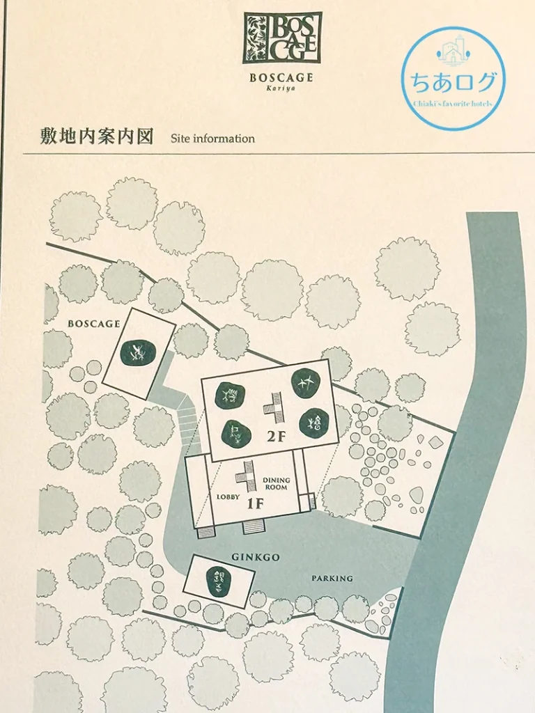 BOSCAGE Kariya 建物配置図