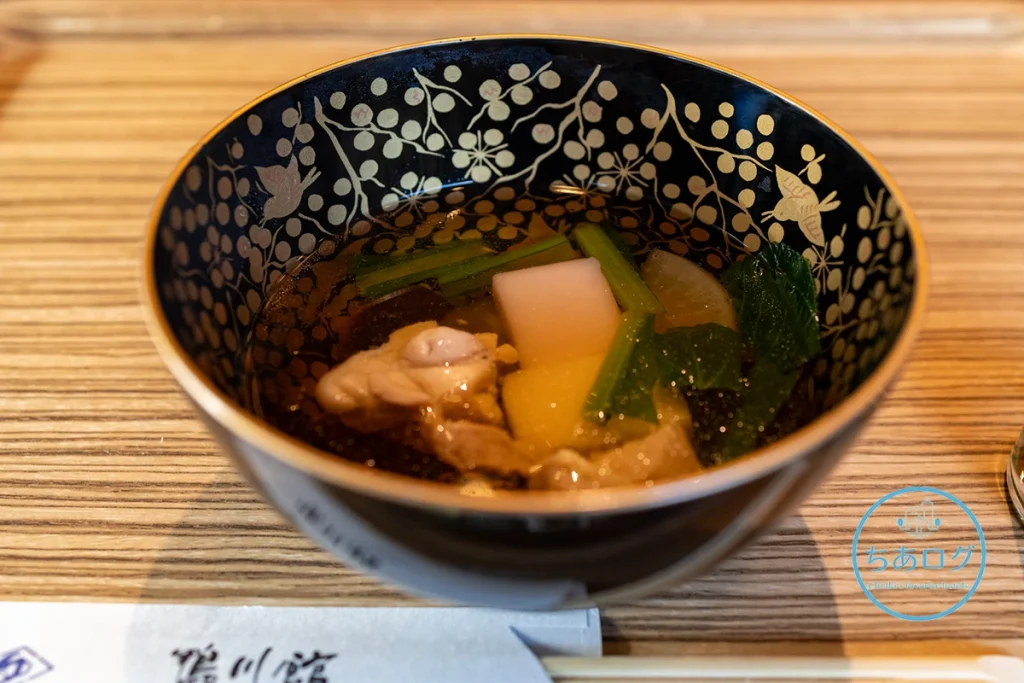 鴨川館 朝食ビュッフェ　お雑煮