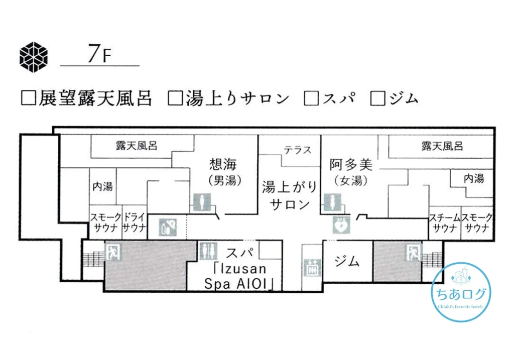伊豆山佳ら久7階のフロアマップ