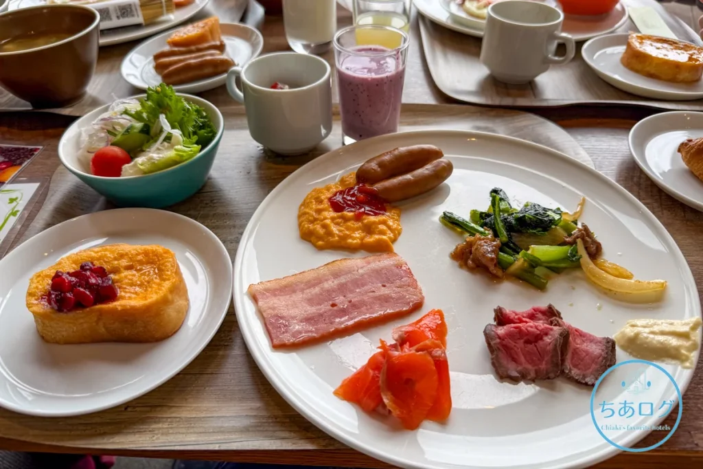 THE KEY HIGHLAND NASU 朝食 焼きたてフレンチトーストや大満足の朝食プレート