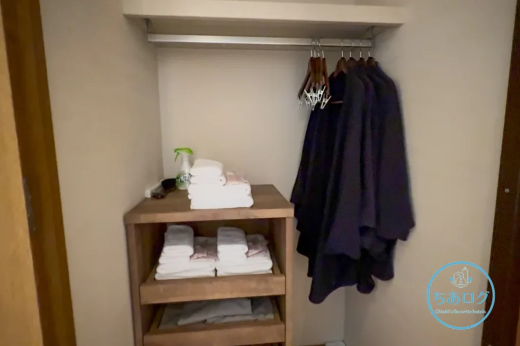 THE KEY HIGHLAND NASUスイートtype Aのクローゼット